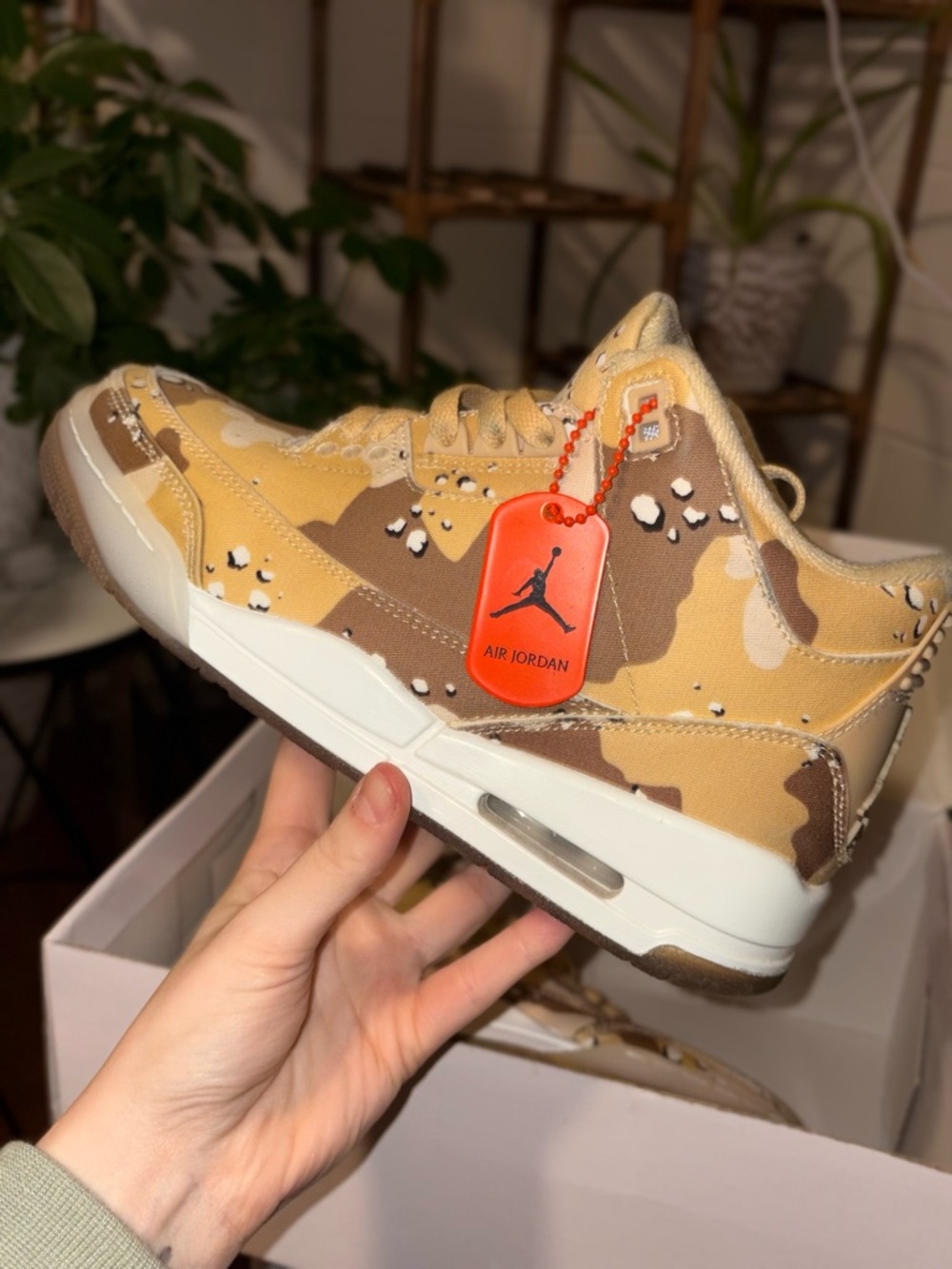Air Jordan x WNBA Desert Camo Sneaker size 5Y